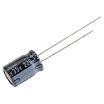 Nichicon 220μF Aluminium Electrolytic Capacitor 35V dc, Radial, Through Hole - UVY1V221MPD