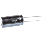 Panasonic 6800μF Aluminium Electrolytic Capacitor 25V dc, Radial, Through Hole - EEUHD1E682
