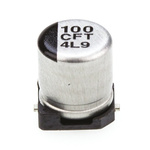 Panasonic 100μF Aluminium Electrolytic Capacitor 16V dc, Surface Mount - EEEFT1C101AR
