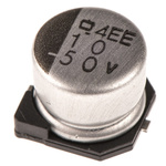 CHEMI-CON 10μF Aluminium Electrolytic Capacitor 50V dc, Surface Mount - EMVE500ARA100MF55G