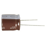 Panasonic 120μF Aluminium Electrolytic Capacitor 63V dc, Radial, Through Hole - EEUFR1J121