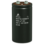 EPCOS 5600μF Electrolytic Capacitor 350V dc, Screw Mount - B43740A4568M000
