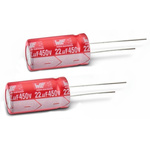 Wurth Elektronik 100μF Aluminium Electrolytic Capacitor 25V dc, Radial, Through Hole - 860240474005