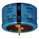 Cornell-Dubilier 10000μF Aluminium Electrolytic Capacitor 35V dc, Snap-In - 381LX103M035J052