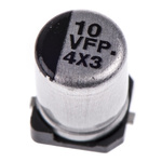 Panasonic 10μF Aluminium Electrolytic Capacitor 35V dc, Surface Mount - EEEFPV100UAR
