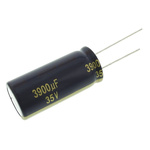Panasonic 3900μF Aluminium Electrolytic Capacitor 35V dc, Radial, Through Hole - EEUFC1V392
