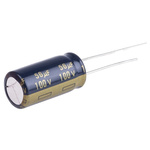 Panasonic 56μF Aluminium Electrolytic Capacitor 100V dc, Radial, Through Hole - EEUFC2A560