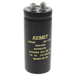 KEMET 220μF Aluminium Electrolytic Capacitor 500V dc, Screw Terminal - ALS30A221DE500