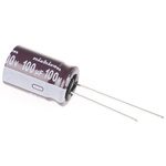 Nichicon 100μF Aluminium Electrolytic Capacitor 100V dc, Radial, Through Hole - UPS2A101MHD