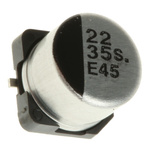 Panasonic 22μF Aluminium Electrolytic Capacitor 35V dc, Surface Mount - EEE1VA220SP