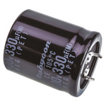 Rubycon 330μF Aluminium Electrolytic Capacitor 400V dc, Snap-In - 400MXG330MEFCSN30X35