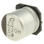 Nichicon 220μF Aluminium Electrolytic Capacitor 50V dc, Surface Mount - UCW1H221MNL1GS
