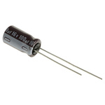 Nichicon 100μF Aluminium Electrolytic Capacitor 16V dc, Radial, Through Hole - UPW1C101MED