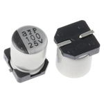 Nichicon 100μF Aluminium Electrolytic Capacitor 25V dc, Surface Mount - UWT1E101MCL1GS