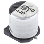 Panasonic 2200μF Aluminium Electrolytic Capacitor 6.3V dc, Surface Mount - EEEFT0J222AP