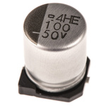 Nippon Chemi-Con 100μF Aluminium Electrolytic Capacitor 50V dc, Surface Mount - EMVE500ARA101MHA0G