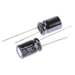 Rubycon 100μF Aluminium Electrolytic Capacitor 63V dc, Radial, Through Hole - 63PX100MEFC8X11.5