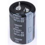 Panasonic 15000μF Electrolytic Capacitor 16V dc, Through Hole - ECEC1CA153CJ