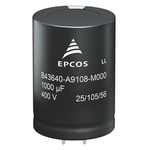 EPCOS 470μF Aluminium Electrolytic Capacitor 400V dc, Snap-In - B43644A9477M000