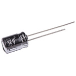 Panasonic 100μF Aluminium Electrolytic Capacitor 25V dc, Radial, Through Hole - EEUTA1E101