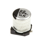 Panasonic 22μF Aluminium Electrolytic Capacitor 16V dc, Surface Mount - EEEFK1C220AR