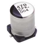 Panasonic 470μF Aluminium Electrolytic Capacitor 16V dc, Surface Mount - EEEFK1C471AP