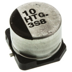 Panasonic 10μF Aluminium Electrolytic Capacitor 50V dc, Surface Mount - EEETG1H100P