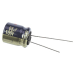 Panasonic 68μF Aluminium Electrolytic Capacitor 100V dc, Radial, Through Hole - EEUFC2A680