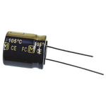 Panasonic 680μF Aluminium Electrolytic Capacitor 63V dc, Radial, Through Hole - EEUFC1J681S