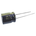 Panasonic 100μF Aluminium Electrolytic Capacitor 6.3V dc, Radial, Through Hole - EEUFC0J101