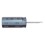 Nichicon 220μF Aluminium Electrolytic Capacitor 16V dc, Radial, Through Hole - UPM1C221MPD