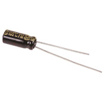 Panasonic 150μF Aluminium Electrolytic Capacitor 6.3V dc, Radial, Through Hole - EEUFM0J151