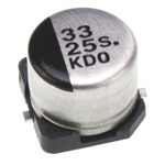 Panasonic 33μF Aluminium Electrolytic Capacitor 25V dc, Surface Mount - EEE1EA330SP