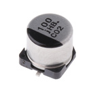 Panasonic 100μF Aluminium Electrolytic Capacitor 6.3V dc, Surface Mount - EEEHB0J101P