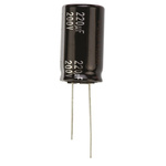 Panasonic 220μF Aluminium Electrolytic Capacitor 200V dc, Radial, Through Hole - EEUEE2D221