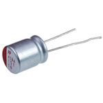 Nichicon 150μF Polymer Aluminium Solid Electrolytic Capacitor 16V dc, Radial, Through Hole - RNS1C151MDN1PH