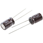 Nichicon 220μF Aluminium Electrolytic Capacitor 25V dc, Radial, Through Hole - UPW1E221MPD
