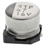 Nichicon 47μF Aluminium Electrolytic Capacitor 16V dc, Surface Mount - UWT1C470MCL1GB