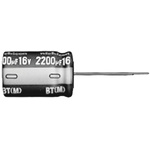 Nichicon 10μF Aluminium Electrolytic Capacitor 200V dc, Radial, Through Hole - UBT2D100MPD8