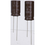 Nippon Chemi-Con 10μF Electrolytic Capacitor 50V dc, Through Hole - EKMG500ELL100ME11D