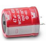 Wurth Elektronik 220μF Aluminium Electrolytic Capacitor 450V dc, Snap-In - 861141485017