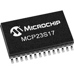 Microchip 16-Channel I/O Expander SPI 28-Pin SOIC, MCP23S17T-E/SO