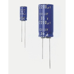 Nippon Chemi-Con 220μF Electrolytic Capacitor 63V dc, Through Hole - ELXY630ELL221MK20S