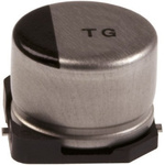 Panasonic 10μF Aluminium Electrolytic Capacitor 63V dc, Surface Mount - EEETG1J100P