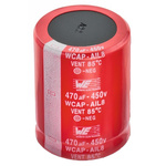 Wurth Elektronik 390μF Aluminium Electrolytic Capacitor 450V dc, Snap-In - 861101487030