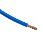 RS PRO Single Core Cable HO7Z-R Conduit & Trunking Cable, 10 mm² CSA , 450 V dc, 750 V ac, Blue LSZH 50m