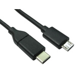 RS PRO USB C to Micro USB B USB Cable, USB 2.0, 2m, USB C