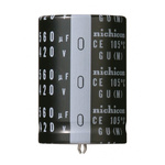 Nichicon 180μF Aluminium Electrolytic Capacitor 400V dc, Snap-In - LGU2G181MELA