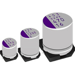 Panasonic 820μF Conductive Polymer Aluminium Solid Capacitor 2.5V dc, Surface Mount - 2R5SVPE820M