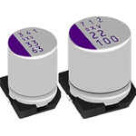 Panasonic 82μF Conductive Polymer Aluminium Solid Capacitor 72V dc, Surface Mount - 72SXV82M